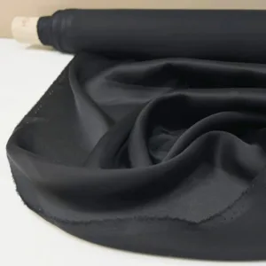 Шелковая ткань HE-474 ширина:136см черный, 50см