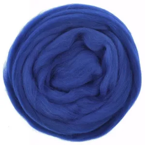 Шерсть для валяния 27мк 50г, состав: 100%мерино, цвет: 624-Royal Blue