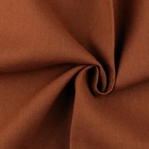 Ткань льняная 860132 цвет: коричневый, 50см
