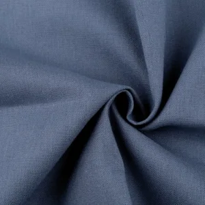 Ткань льняная 860132 цвет: синий, 50см