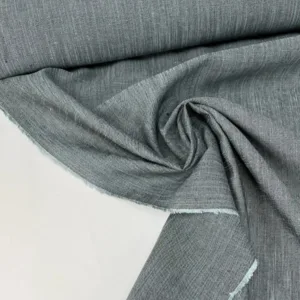 Ткань льнаная ND-1153 оттенки серого, синего и зеленого, 50см