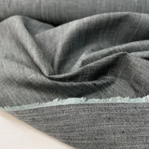 Ткань льнаная ND-1153 оттенки серого, синего и зеленого, 50см