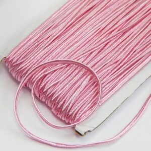 Сутажный шнур атласный 2,5мм цвет: св.розовый, 1м