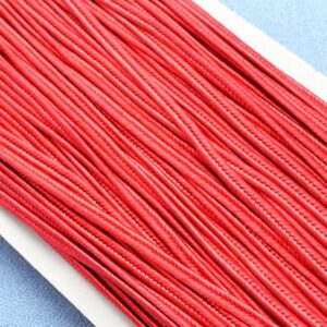 Сутажный шнур атласный 2,5мм цвет: красный, 1м