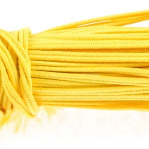 Сутажный шнур хлопковый 1,8мм цвет: желтый, 1м
