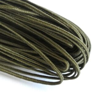Сутажный шнур хлопковый 1,8мм цвет: хаки, 1м
