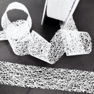Сетчатая лента арт.MESH38 цвет: белый, 50см/выбор ширины
