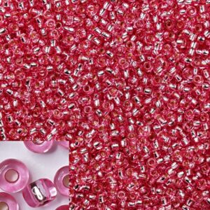 Preciosa №11 цвет: 08275-коралловый и серебро внутри 10г, Чехия