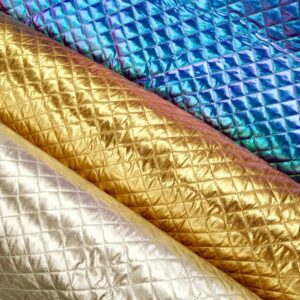 Стеганная ткань арт.23241/foiled Checks, выбор (цена за 50см)