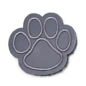 Термоэмблема светоотражающая Лапка 6,3х5,7см/1шт