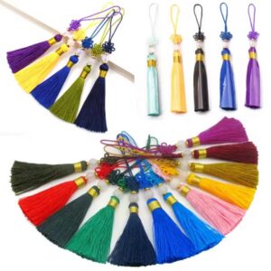 Кисточка 13см с бусиной 7мм, выбор цвета