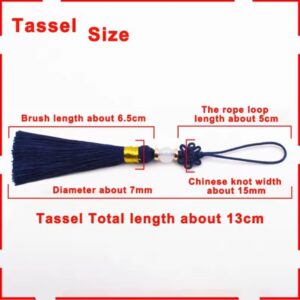 Кисточка 13см с бусиной 7мм, выбор цвета