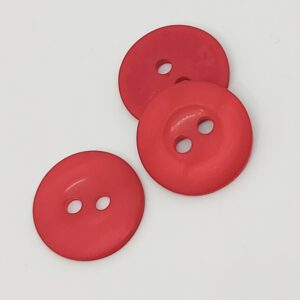 Пуговица c 2-отверстиями 0641/455 цвет: красный матовый