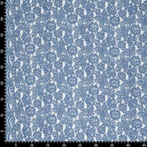 Кружевная ткань арт.22738/Stain Dyed Lace цвет: синий, цена за 50см