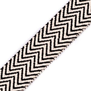 Стропа 38мм арт.490194 цвет: экру/черный, цена за 50см