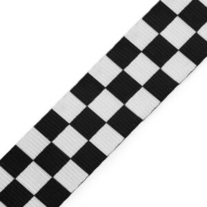 Стропа 38мм арт.490242 цвет: черный-белый, цена за 50см