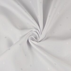 Ткань для скатерти устойчивая к пятнам арт.3898/Горох цвет: белый, цена за 50см