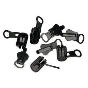 Бегунок для двухсторонней молнии 6мм/черный