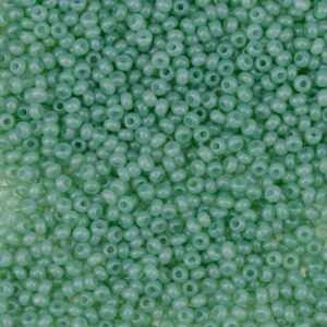 Preciosa №10 цвет: 02662-серовато зеленый полуматовый 10г, Чехия