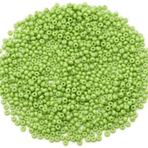 Preciosa №10 цвет: 03654-зеленый непрозрачный 10г, Чехия