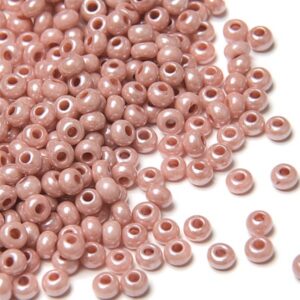 Preciosa №10 цвет: 07631-розовато бежевый керамический непрозрачный 10г, Чехия