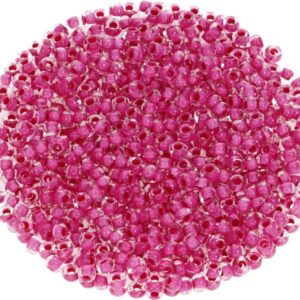 Preciosa №10 цвет: 08А26-прозрачный, фуксия внутри 10г, Чехия