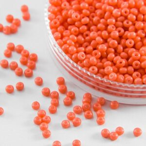 Preciosa №10 цвет: 09351-коралловый непрозрачный 10г, Чехия