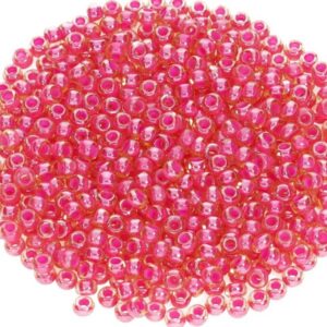 Preciosa №10 цвет: 11027-желтый прозрачный и розовый внутри 10г, Чехия