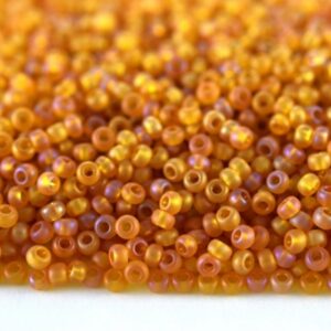 Preciosa №10 цвет: 11070-янтарный радужный матовый 10г, Чехия