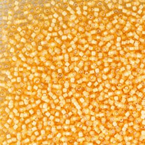 Preciosa №10 цвет: 15026-янтарный прозрачный и белый внутри 10г, Чехия