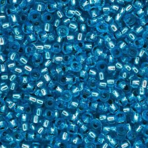 Preciosa №10 цвет: 18265-т.аквамариновый и серебро внутри 10г, Чехия