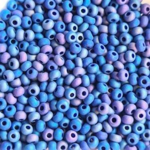 Preciosa №10 цвет: 34050-синий АВ матовый непрозрачный 10г, Чехия