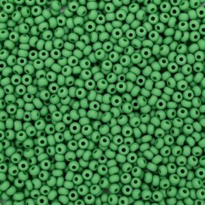 Preciosa №10 цвет: 53250-зеленый матовый непрозрачный 10г, Чехия