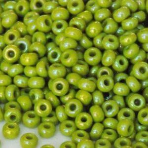 Preciosa №10 цвет: 54430-оливковый АВ непрозрачный 10г, Чехия