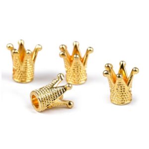 Подвеска металл арт.360822/Корона 10х10мм/1шт цвет: золотой