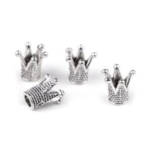 Подвеска металл арт.360822/Корона 10х10мм/1шт цвет: никель