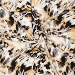 Плательная ткань арт.22527/Animal цвет: бежевый, цена за 50см