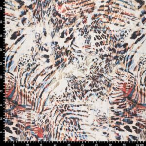 Плательная ткань арт.22619/Animal цвет: синеватый, цена за 50см