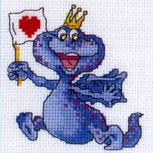 Вышивка крестиком арт.Н205/Дракончик 10х10см