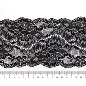 Капроновое кружево 10,5см арт.13698 цвет: черный