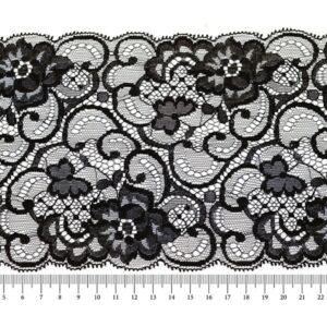 Капроновое кружево 13см арт.13697 цвет: черный