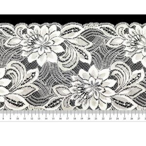 Капроновое кружево 13см арт.13701 цвет: белый