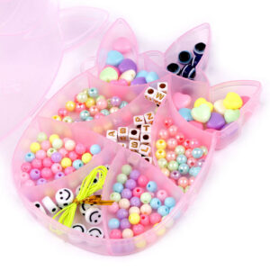 Комплект пластиковых бусин арт.340537/Единорог в коробочке 10x15x2см, выбор