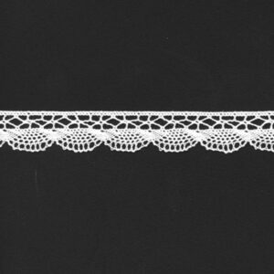 Вязаное кружево арт.3192/хлопок 12мм цвет: белый