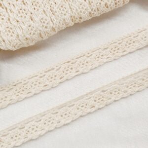 Вязаное кружево арт.3008/хлопок 12мм/кремовый