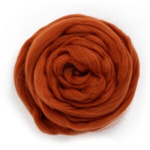 Шерсть для валяния 27мк/100%мерино 50г цвет: 709/терракотовый