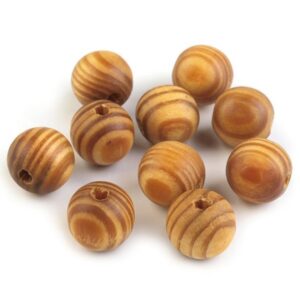 Бусины деревянные 16мм/10шт арт.200489/св.сосна