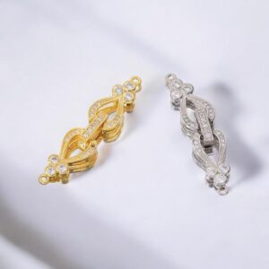 Застежка для украшений 40х9мм арт.786/с цирконами, выбор