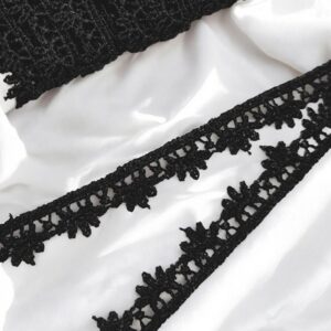Кружево гипюр 10мм арт.МА353 цвет: черный