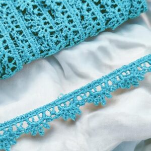 Кружево гипюр 10мм арт.МА353 цвет: бирюзовый